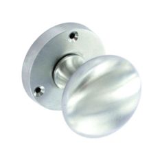 Securit Satin Chrome Mortice Knobs (Pair) 60mm