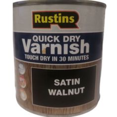 Rustins - Quick Dry Varnish Satin Walnut 250ml