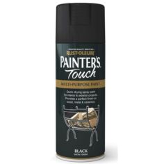 Rust-Oleum Painters Touch Spray Paint - Black Satin 400ml