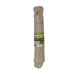 5mm (No 2) Waxed Cotton Sash Cord - 12.5m