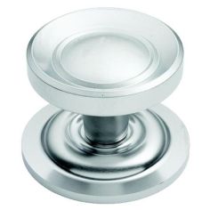 Satin Chrome Victorian Centre Door Knob