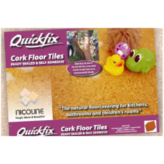 Quickfix Cork Floor Tile - Ready Sealed and Self Adhesive