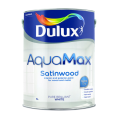 Dulux 5 Lt Aquatech Stay White Satin Brilliant White