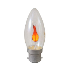 3W Flicker Flame Candle BC Light Bulb