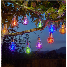 Eureka! Neon-esque Solar Lightbulbs - Set of 10
