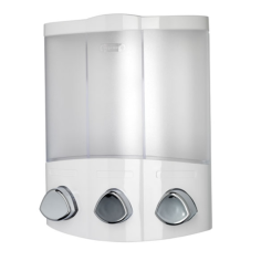 Croydex Euro Liquid Soap Dispenser Trio - White