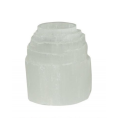 Selenite Mountain Tealights 10cm x 9cm