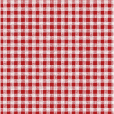 Red gingham pattern wipe clean oilcloth/tablecloth