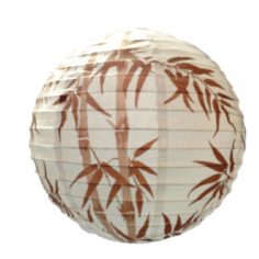 Bamboo pattern Paper Shade - Brown 14" (35cm)