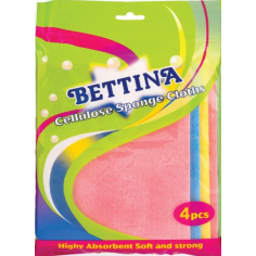 Bettina 4 Pack Cellulose Sponge Wipes