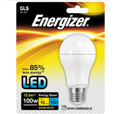 Energizer 12.5W LED Opal GLS Screw Cap E27/ ES Light Bulb