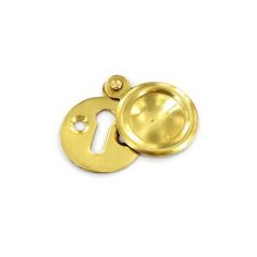 Securit Victorian Brass Covered Escutcheon - 35mm