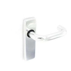 Securit Polished Aluminium Latch Handles (Pair) - 150mm