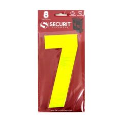 Securit Hi Vis Self Adhesive Wheelie Bin Numbers No 7