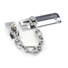 Securit Chrome Plated Brass Door Chain - 80mm