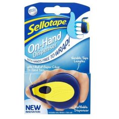 Sellotape On Hand Clip Strip Dispenser - 18mm x 15m