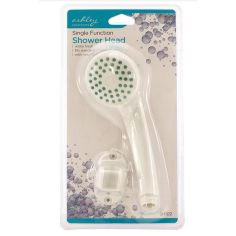 Ashley Single Function White Shower Head