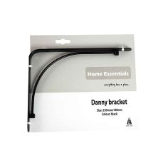 Home Essentials Danny Bracket Black - 230 x 180mm 
