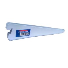 Phoenix White Twin Slot Shelf Bracket - 17cm (7")