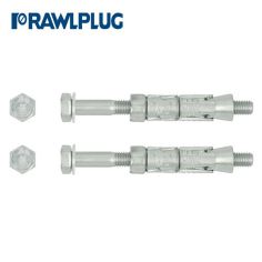 Rawlplug Solid Walls Rawlbolt Shield Anchor - Loose Bolt - M10 x 75mm Pack of 2