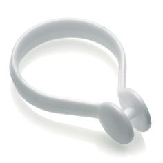 Croydex Shower curtain button rings - white