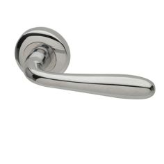 Polished Chrome Plated Sigma 115mm Rose Lever Latch Door Handle