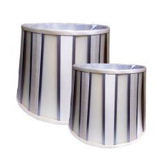 Silver Pleat Lamp Shades