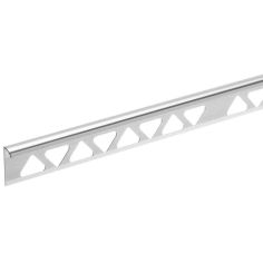 12.5mm X 2.4m Tile Trim Silver Effect