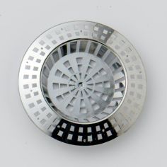 2 Piece 1 5/8" - 2 1/4" Chrome Sink Strainer