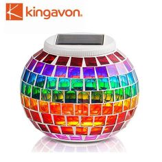 Kingavon Colour Changing Mosaic Solar Globe