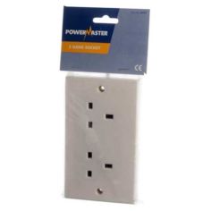 2 Gang 13 Amp Socket - Un-Switched