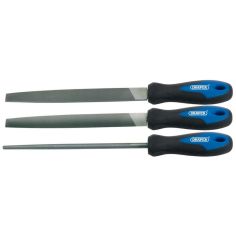 Soft Grip Engineer's File Set 200mm - 3 Piece