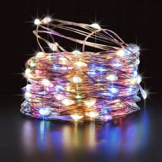 Solar Multicoloured Christmas lights - 100 LED 