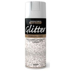 Rust-Oleum Glitter Sparkling Finish Spray Paint - Silver 400ml