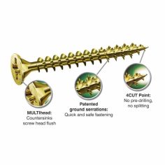 5.0mm x 30mm Spax Woodscrews With Yellox Coating - Box 200 