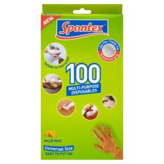 Spontex Multipurpose Disposable Gloves - Pack 100