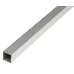 Anodised Aluminium Square Profile Silver - 20 x 20 x 1.5 / 1m 