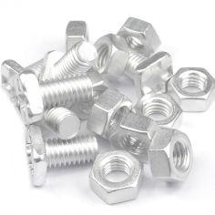 Square Head Nut & Bolts M6 x 11mm - Pack of 20