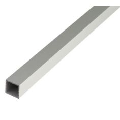 Square Profile Anodised Aluminium Silver - 25 x 25 x 1.5 / 1m 