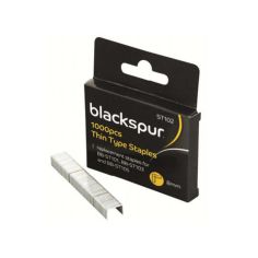 Blackspur Thin Type Staples - 8mm Pack of 1000