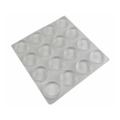 Felt Gard 13mm Surface Guard Vinyl Clear Round Pads -  Pack Of 16