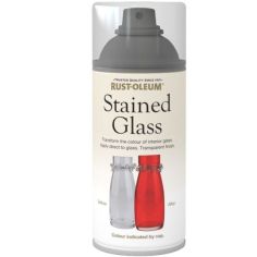 Rust-Oleum Stained Glass Effect Red Spray Paint - 150ml Transparent Finish