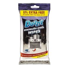 Duzzit Stainless Steel Wipes Pack 40

