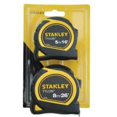 Stanley Tylon Tape 5m & 8m Twin Pack
