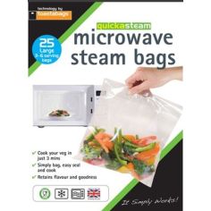 Microwave Steam Bags Large - Pack of 25