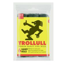 Trollull Economy Steel Wool Rolls - Pack of 6