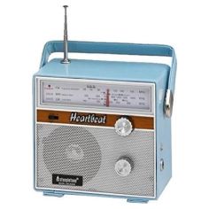 Steepletone Heartbeat Retro Portable Radio FM - Blue