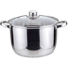 Stainless Steel 20cm Stockpot With Glass Lid