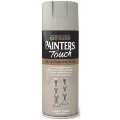 Rust-Oleum Painters Touch Spray Paint - Stone Grey Satin 400ml