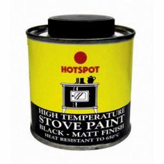 Hotspot High Temperature Black Matt Stove Paint - 200ml